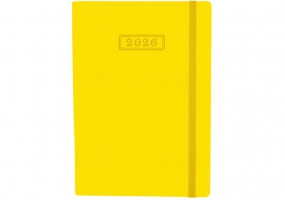 Дневник датированный, NAMIB, желтый, А5, с резинкой OPTIMA O25205-05