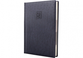 Дневник датированный, OSTRICH, синий, кремовый блок, А5 OPTIMA O25228-02