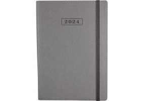 Щоденник датований, CROSS, срібло, А5, м'яка обкладинка з гумкою OPTIMA O25235-16