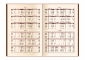 Дневник недатированный, ALKOR, темно-синий, кремовый блок OPTIMA O25413-24