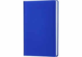 Дневник недатированный, NUBUCK, А5, кремовый блок, клетка, синий OPTIMA O25472-02