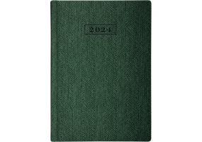 Щоденник датований, TWEED, зелений,  А5 OPTIMA O26126-04