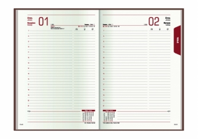 Щоденник датований  VIENNA, баклажановий, А5 OPTIMA O26164