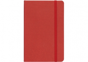 Деловая записная книжка MAGIC, А5, твердая обложка, резинка, белый блок клеточка, красный OPTIMA O27102-03