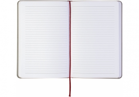 Деловая записная книжка VIVELLA, А5, Мягкая обложка, резинка, белый блок линия, красный OPTIMA O27104-03