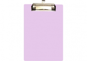 Планшет A5 с прижимом и подвесом, пластик, лавандовый OPTIMA O30157-88