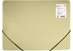 Папка на гумках, А4, OPTIMA, 500 мкм, фактура "СМУГА", асорті O30699