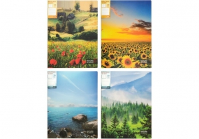 Папка А4 з 20 файлами Optima "Nature of Ukraine", асорті O32125