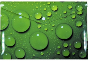 Папка-конверт А4 на кнопке с печатью Green Bubble, 180 мкм, непрозрачная, фактура "глянец" OPTIMA O35244