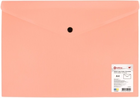 Папка-конверт на кнопці, непрозора, А4, OPTIMA, 180 мкм, фактура "СМУГА", асорті O35261