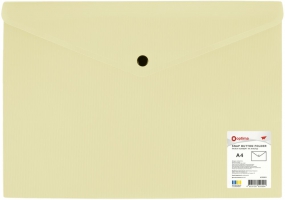 Папка-конверт на кнопці, непрозора, А4, OPTIMA, 180 мкм, фактура "СМУГА", асорті O35261