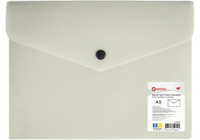 Папка-конверт на кнопці, непрозора, А5, OPTIMA, 180 мкм, фактура "СМУГА", асорті O35262