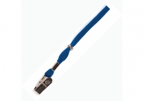 Шнурок для бейджа з прижимом, синій OPTIMA O45651
