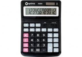 Калькулятор настольный Optima, 12 разрядов, размер 230*165*45 мм O75501