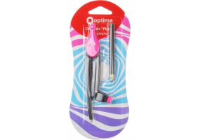 Циркуль для карандаша пластиковый "Plazzy", Optima, розовый O81481