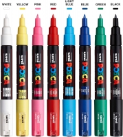 Набір маркерів uni POSCA, 0,7-1мм, 8 шт Uni PC-1M 8C