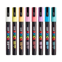 Набір маркерів uni POSCA Soft Color, 0,9-1,3мм, 8 шт Uni PC-3M SOFT COLOR 8C