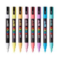 Набір маркерів uni POSCA Soft Color, 0,9-1,3мм, 8 шт Uni PC-3M SOFT COLOR 8C