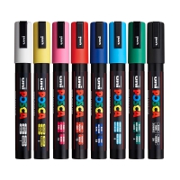 Набір маркерів uni POSCA,1,8-2,5мм, 8 шт Uni PC-5M 8C