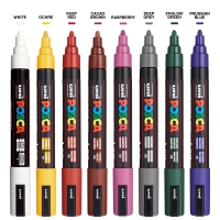 Набір маркерів uni POSCA Dark Color, 1,8-2,5мм, 8 шт Uni PC-5M DARK COLOR 8C