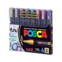 Набір маркерів uni POSCA Metallic Color, 1,8-2,5мм, 8 шт Uni PC-5M METALLIC COLOR 8C