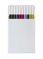 Лайнер uni EMOTT 0.4мм fine line, Calm-tone Dark Color, 10 кольорів Uni PEM-SY/10C.03CTDC