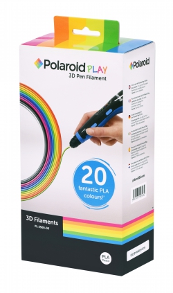 Картридж для 3D ручки Polaroid PLAY PLA, 1.75мм, нитка, 20шт, мікс PL-2500-00