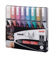 Набір маркерів uni POSCA Metallic Color, 1,8-2,5мм, 8 шт Uni PWE-5M METALLIC 8C