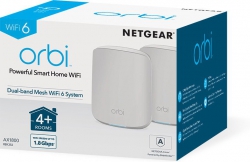 WiFi-система NETGEAR RBK352 AX1800 WiFi 6, MESH, 3xGE LAN, 1xGE WAN, біл. кол. (2шт.) RBK352-100EUS