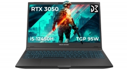 Ноутбук Dream Machines RG3050-15 15.6FHD IPS, Intel i5-12450H, 16GB, F1TB, NVD3050-4, DOS, черный RG3050-15UA57