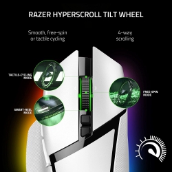 Мышь Razer Basilisk V3 Pro, RGB, USB-A/WL/BT, белый RZ01-04620200-R3G1