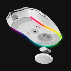 Миша Razer Cobra Pro, RGB, USB-A/WL/BT, білий RZ01-04660200-R3G1