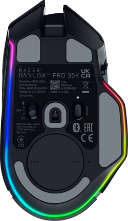 Миша Razer Basilisk V3 Pro 35K, RGB, USB-A/WL/BT, чорний RZ01-05240100-R3G1
