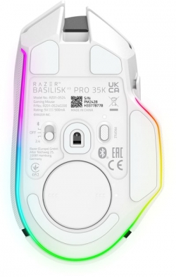 Мышь Razer Basilisk V3 Pro 35K, RGB, USB-A/WL/BT, белый RZ01-05240200-R3G1