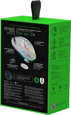Мышь Razer Basilisk V3 Pro 35K, RGB, USB-A/WL/BT, белый RZ01-05240200-R3G1