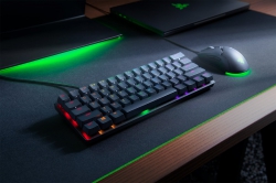 Клавиатура игровая Razer Huntsman Mini Purple Switch USB RU RGB, Black RZ03-03391500-R3R1