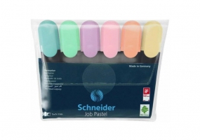 Набор текстовых маркеров SCHNEIDER JOB 150, 6 пастельных цветов в блистере S115097