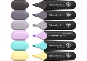 Набор текстовых маркеров SCHNEIDER JOB 150, 6 пастельных цветов в картонной упаковке S115099