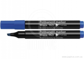 Маркер перманентний SCHNEIDER MAXX 163 1-4 мм, синій S116303
