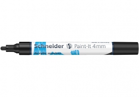 Маркер акриловий для декорат. та художніх робіт SCHNEIDER Paint-it 320 4мм чорний S120201