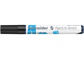 Маркер акриловий для декорат. та художніх робіт SCHNEIDER Paint-it 320 4мм чорний S120201