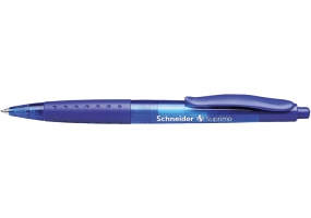 Ручка кулькова автомат. SCHNEIDER SUPRIMO 0,7 мм. Корпус синій, пише синім S135603
