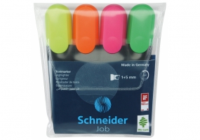 Набор текстовых маркеров SCHNEIDER JOB 150, 4 цвета в блистере S1500**
