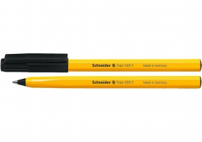 Ручка кулькова SCHNEIDER TOPS 505 F 0,5 мм. Корпус помаранчевий, пише чорним S150501