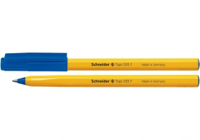 Ручка кулькова SCHNEIDER TOPS 505 F 0,5 мм. Корпус помаранчевий, пише синім S150503