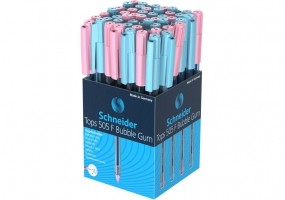 Ручка кулькова SCHNEIDER TOPS BUBBLE GUM 0,5 мм. Корпус асорті, пише синім S150510