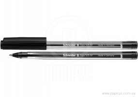 Ручка кулькова SCHNEIDER TOPS 505 М 0,7 мм. Корпус прозорий, пише чорним S150601