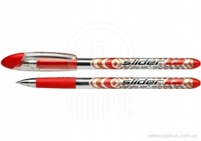 Ручка масляная SCHNEIDER SLIDER (толщина F-тонкая), пишет красным S151002