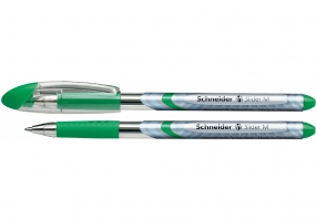 Ручка масляная SCHNEIDER SLIDER (толщина М-средняя), пишет зеленым S151104