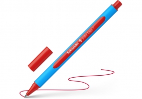 Ручка масляная SCHNEIDER SLIDER EDGE (толщина F-тонкая), пишет красным S152002